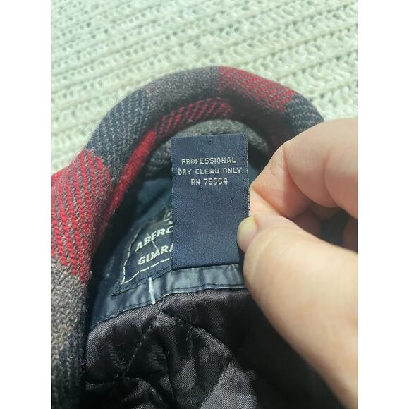 VTG Abercrombie & Fitch Mackinaw Plaid Hunting Jacket Wool Mens Large MHT-119a - Picture 12 of 13